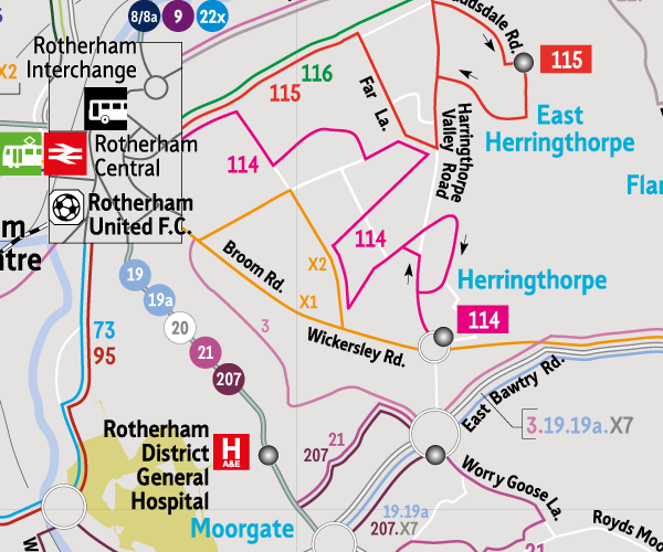 Rotherham Network Map