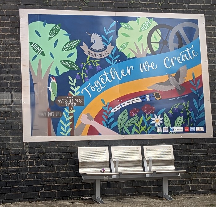 Artwork at Wombwell Station