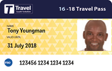 Front of 16-18 Travel Pass
