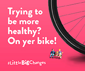 Trying to be more healthy? On yer bikes!
