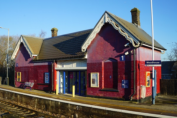 Woodhouse rail station building