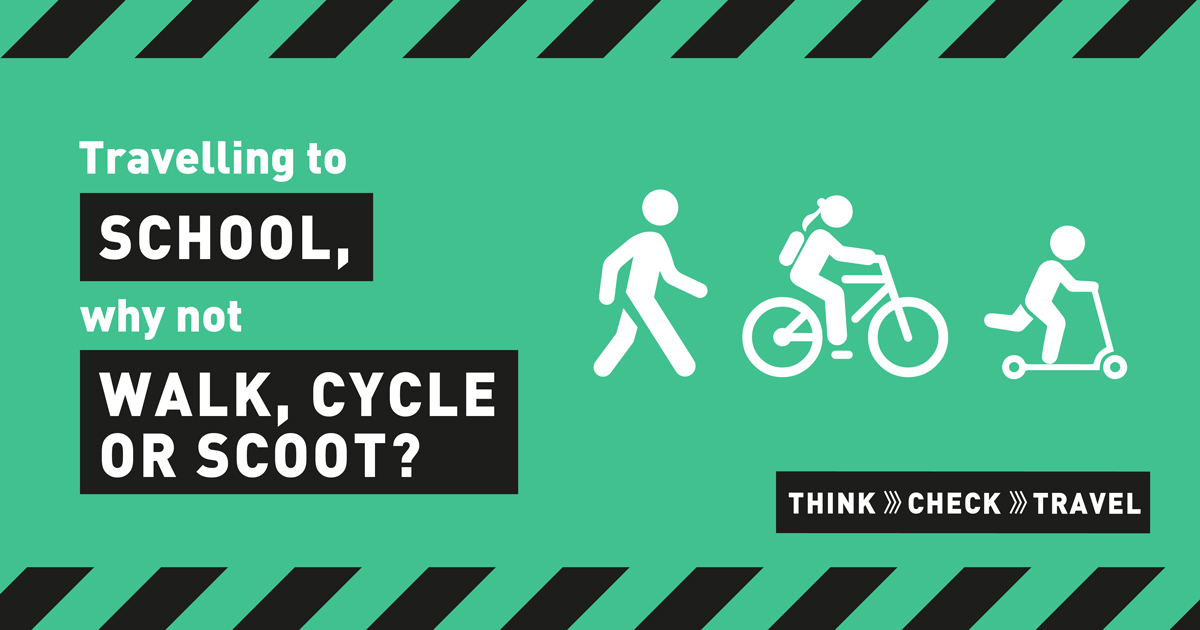 Walking to school? why not walk, cycle or scoot?